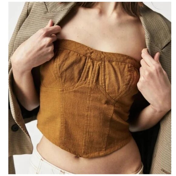 NEW! Free People | Leilani Tube Top In Tan - Picture 2 of 3